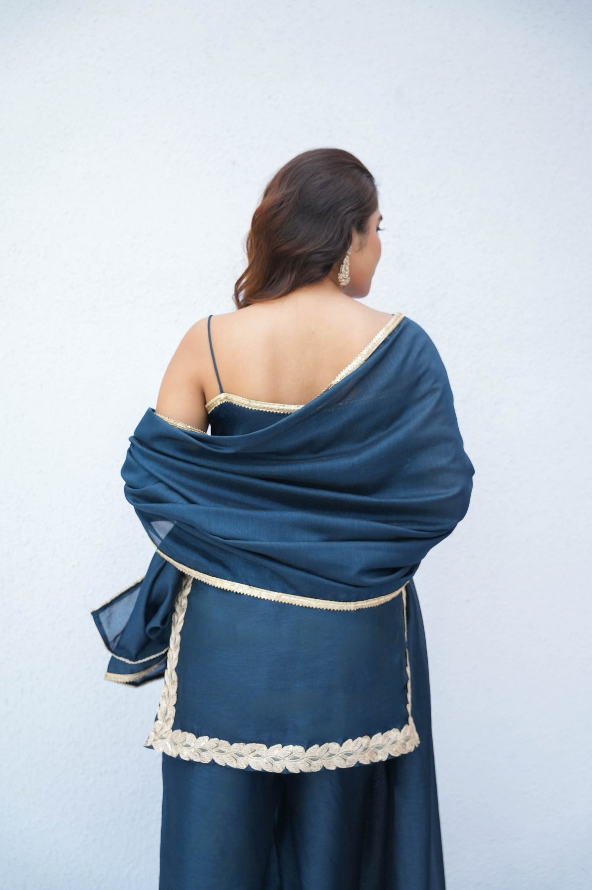Anaya blue palazzo suit set, photo 2