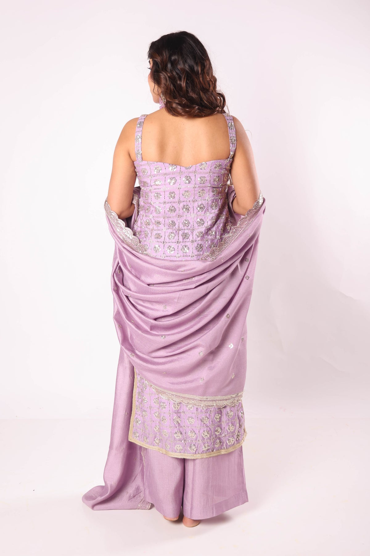 Lavanya lavender embroidered kurta set, photo 4