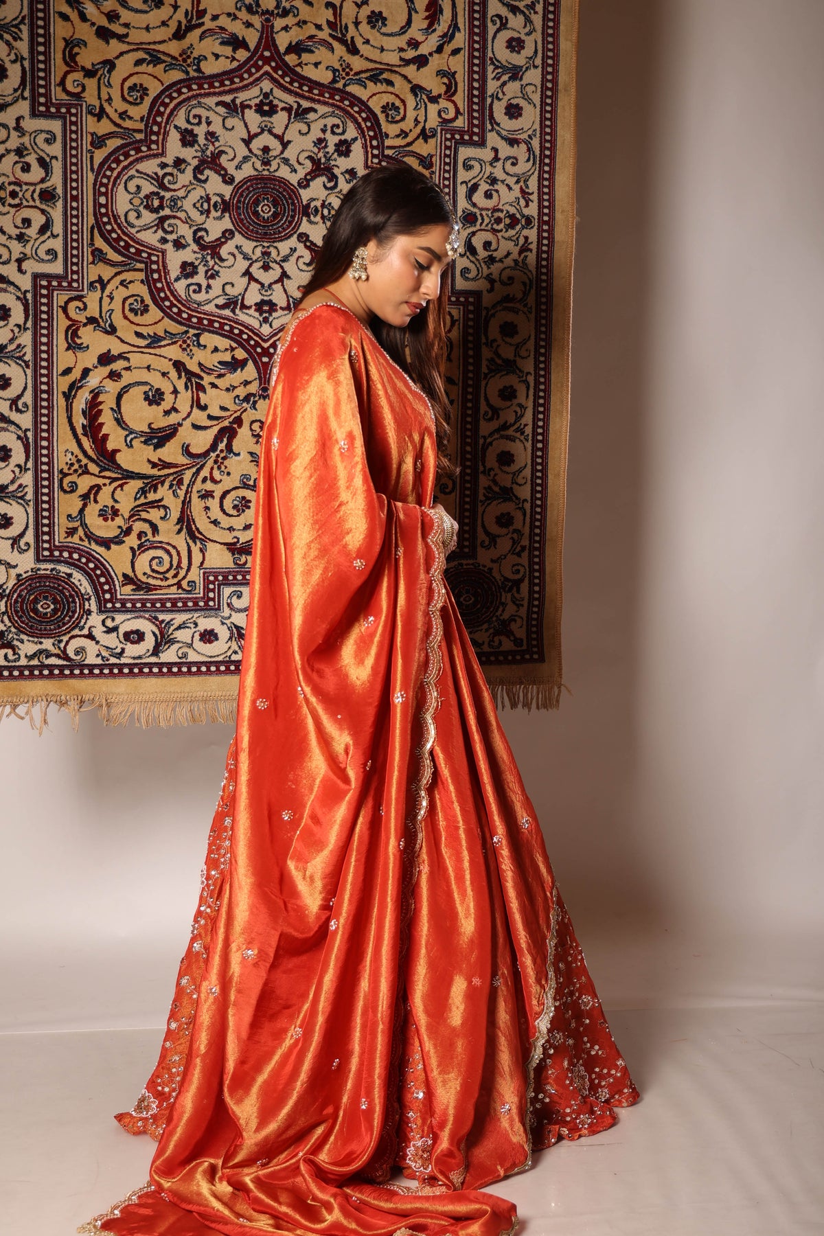 Meera rust embroidered lehenga set, photo 4