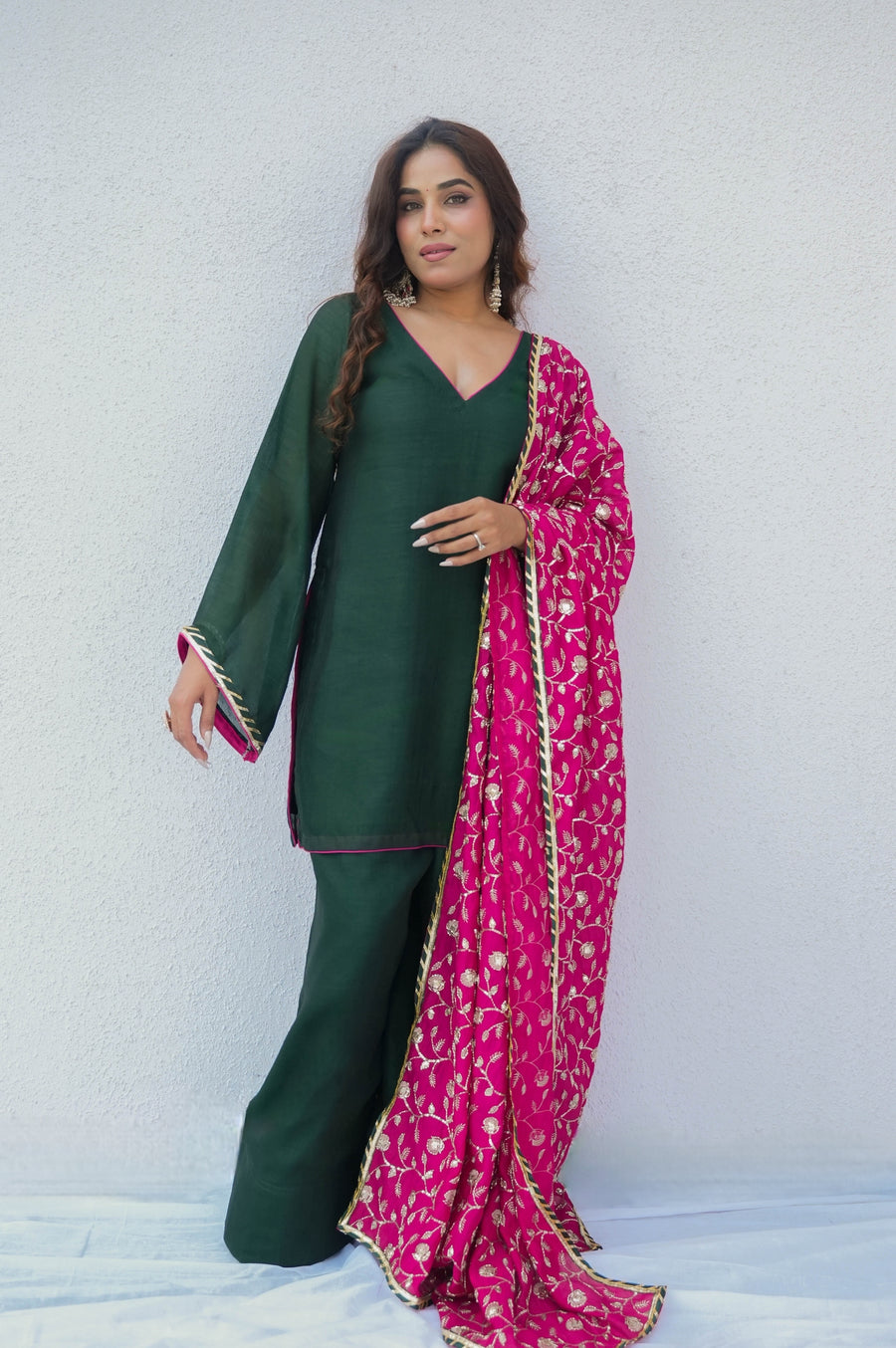 Reet green farshi salwar suit set by Togaa