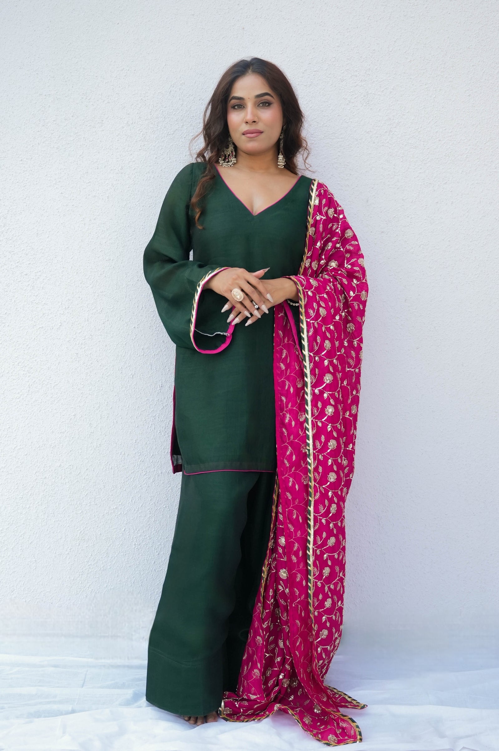 Reet green farshi salwar suit set, photo 4