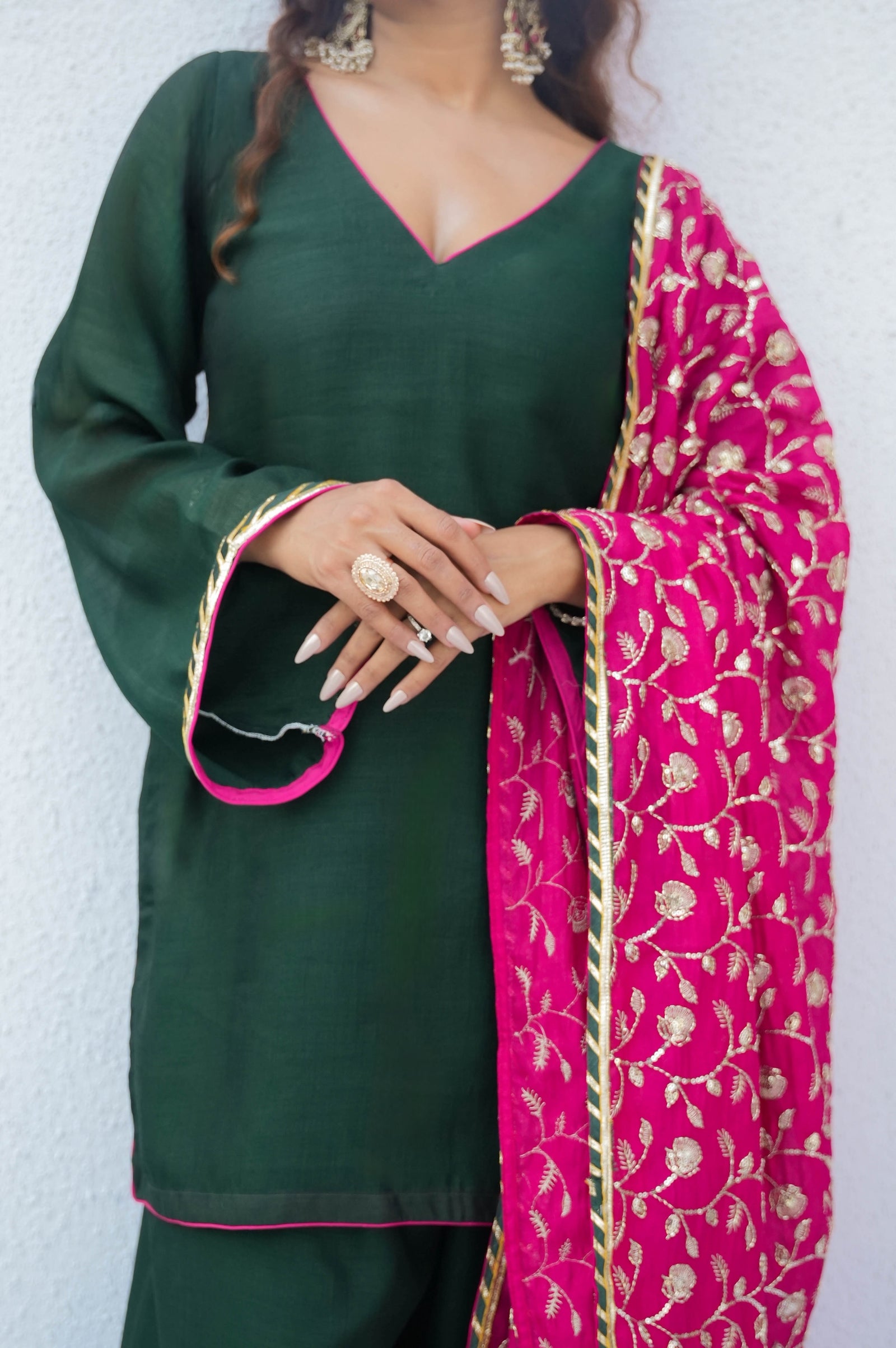 Reet green farshi salwar suit set, photo 5