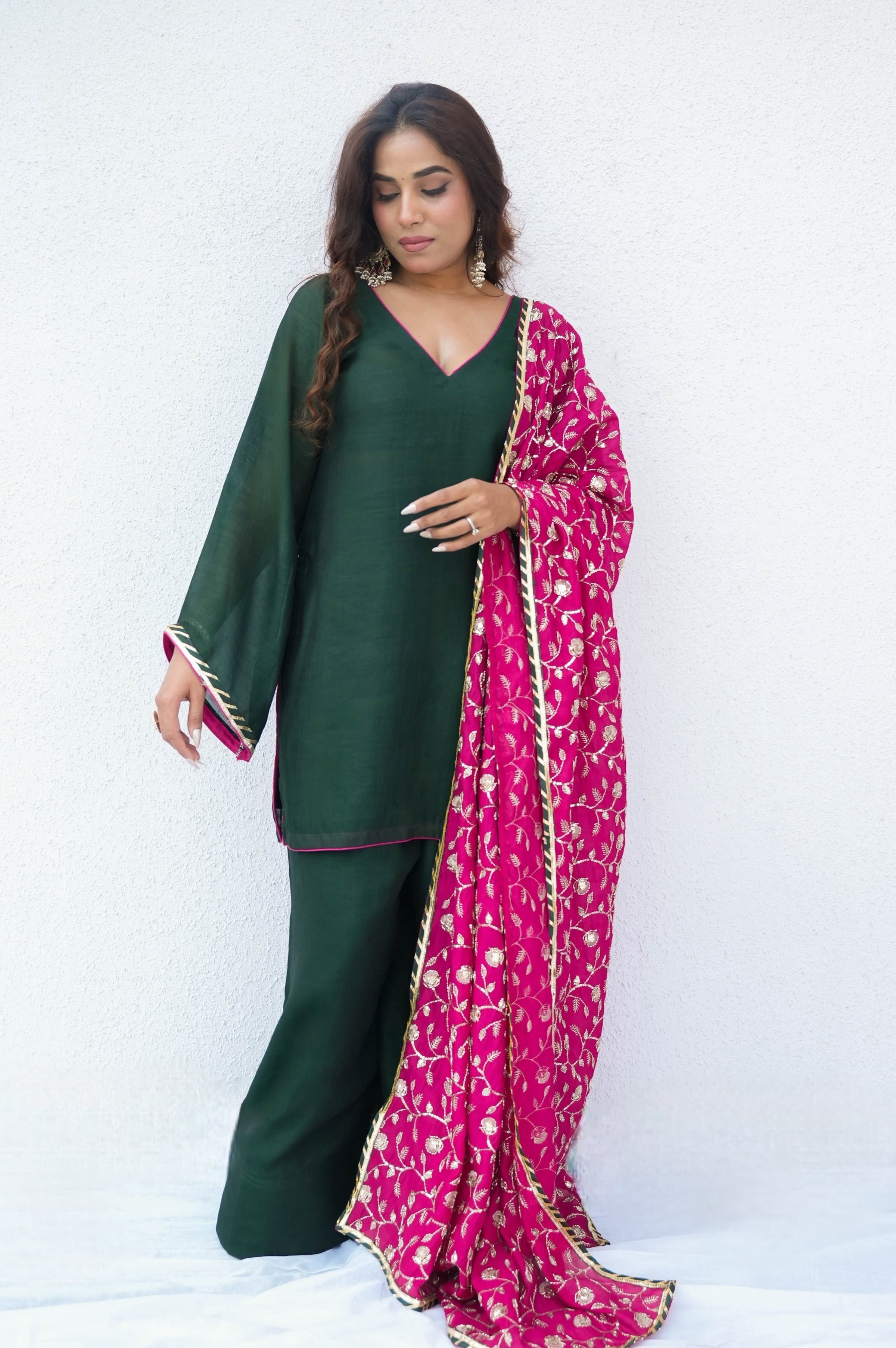 Reet green farshi salwar suit set, photo 6